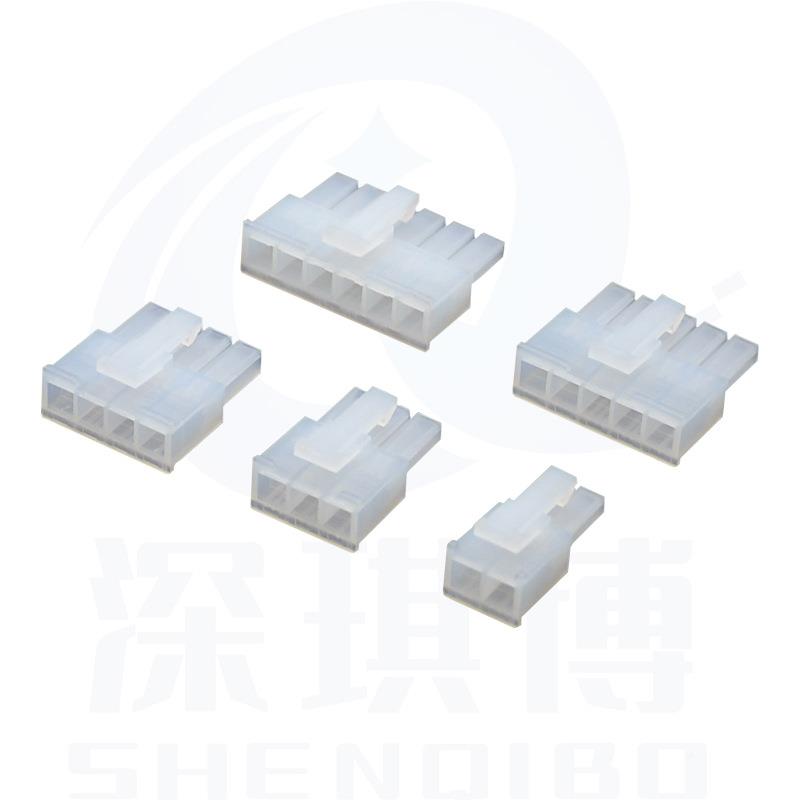 M4.2mm间距连接器555插7单排公壳胶壳对带扣插头4MX4.2mmX2P3PP5P