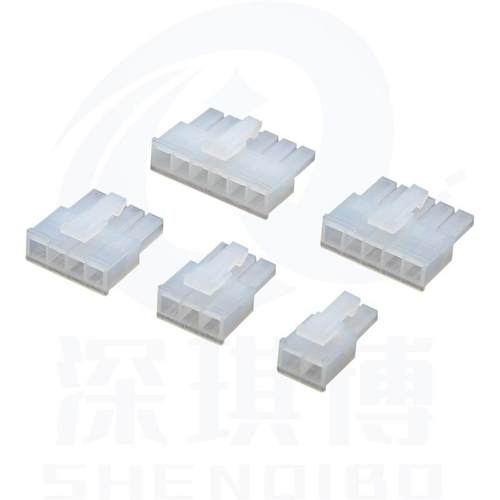 M4.2mm间距连接器555插7单排公壳胶壳对带扣插头4MX4.2mmX2P3PP5P