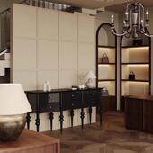 法2024 536式 复简古实木玄柜约黑色入户玄关关桌客中古风大容量厅