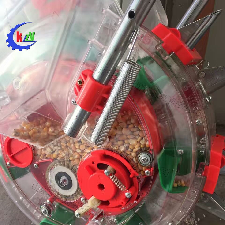 手推便携滚轮一体播种机