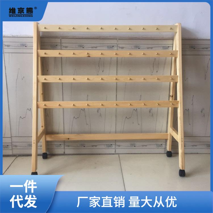 迎幼园巾毛儿架幼儿园实巾木木制毛巾架儿童实木毛架可UKK移动毛