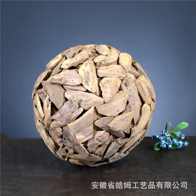 手工木质天然朽木根装饰摆件