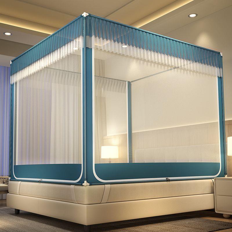 新款坐床蚊帐方顶.LKW2床米1.8家用三包开1门蒙古儿童防摔拉链1.5