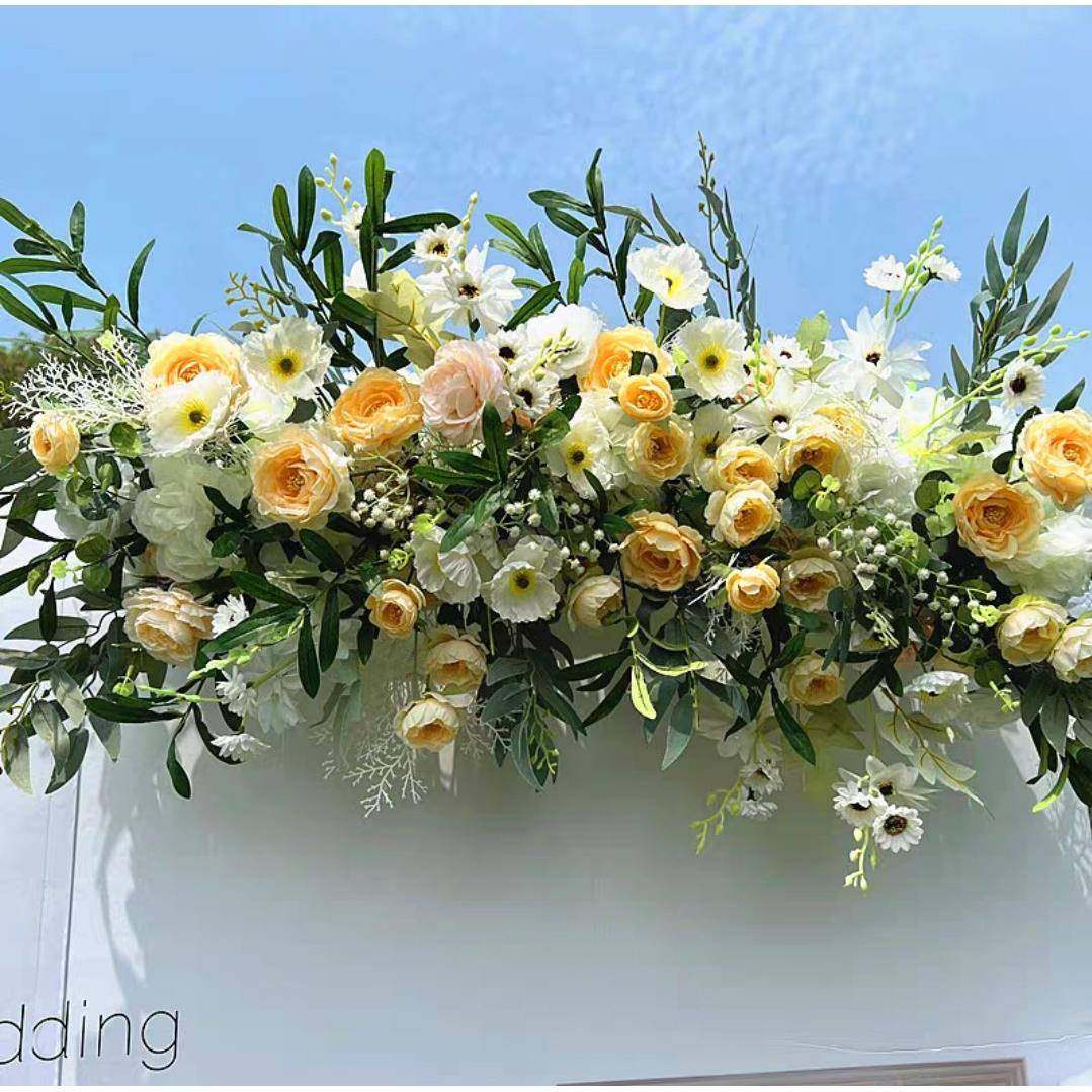 款森系婚礼仿真新花婚庆景装饰路户引花排挂花外草坪婚背礼香9706