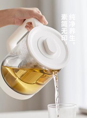 olayk水s立时梨花壶养生壶小型办公室多功能家用璃烧壶花茶OAK玻