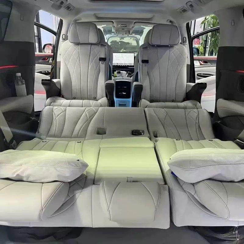 腾势9后排座椅改放平排127沙发床电动靠背三旋中排转无轨D电动前