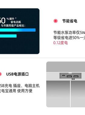 免换水懒人迷你桌面鱼缸特色景态自循环水族箱居办家公生风OFY金