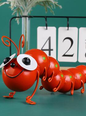 铁艺墙面壁挂客厅墙面立体毛毛虫铁艺装饰挂件新中式餐厅酒店壁饰