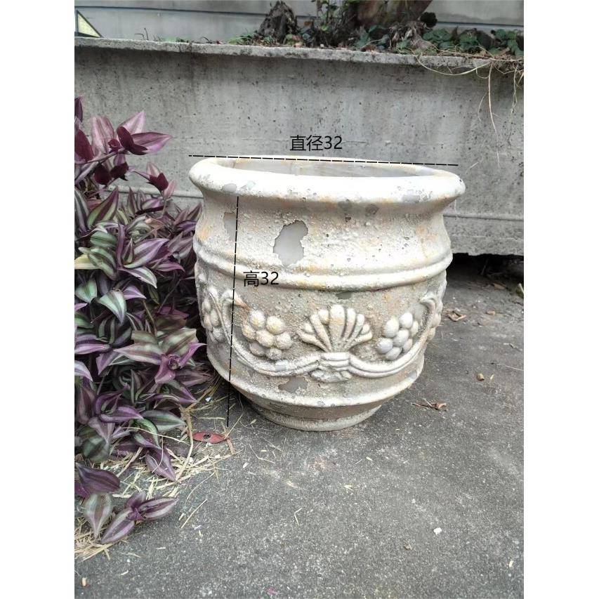 白桦树皮庭院大号陶罐景观土陶粗陶红陶花盆花瓶摆件陶瓷大码陶盆