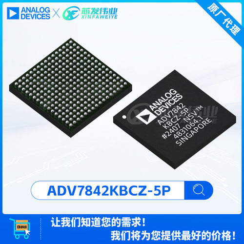 原厂渠道 ADV7842KBCZ-5P ADV7842 封装BGA-256 视频接口芯片