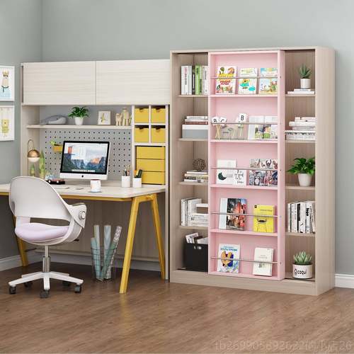 正品 ins北欧风 实木环 学生 书 书架儿童 绘本架 儿童保玩具柜收