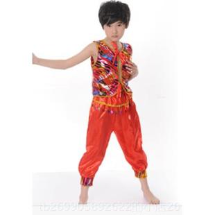正品特价男童印度舞表演服装族儿民舞蹈演出服幼儿大班男孩童演汇
