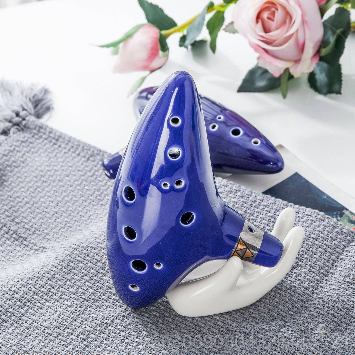 新款陶笛12孔ac热卖器厂陶家Ocarina时之笛中音C调笛批乐发C调管A