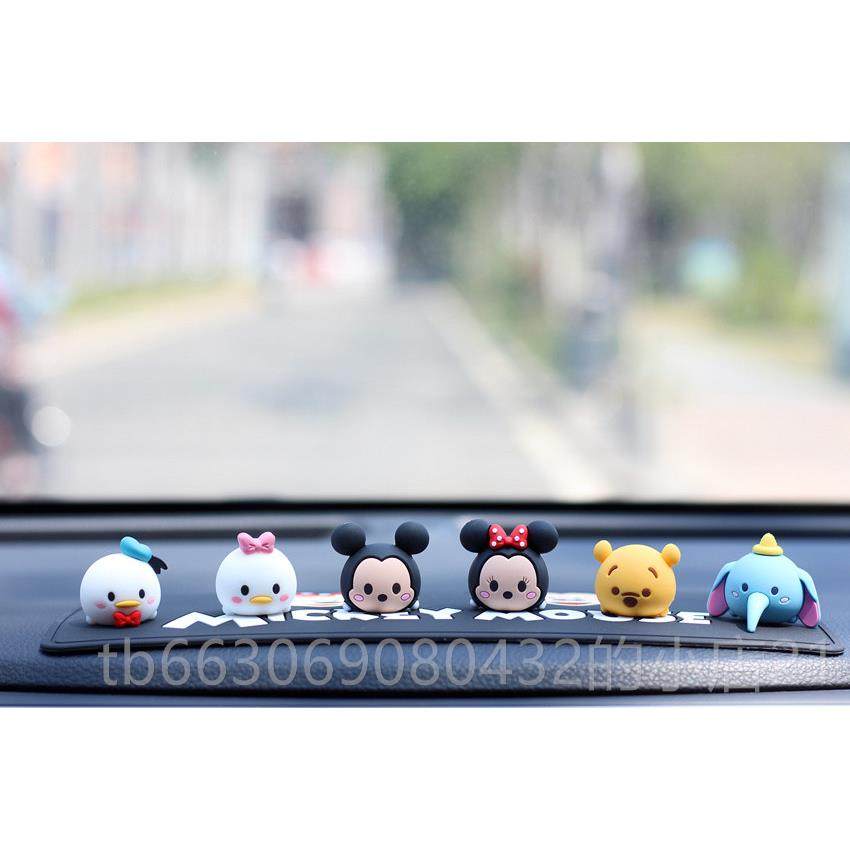 高档迪士尼汽车米奇件米妮摆载车内装饰网红可爱车中控台公仔女小