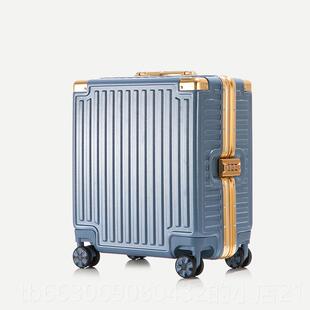 机箱子箱小型1登8寸is网红轻便拉杆旅行箱静n音 高档行李箱女密码