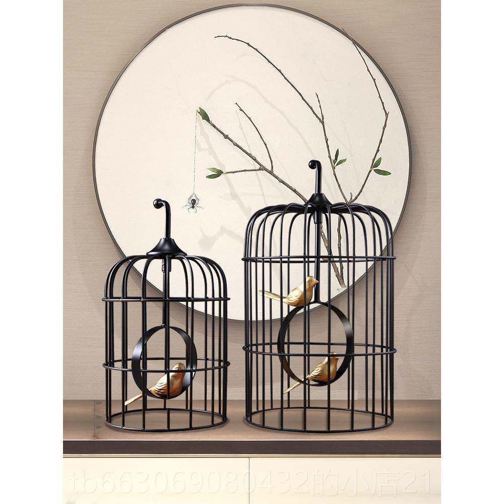 新款花复古创意摆装饰铁艺鸟笼艺鸟笼子大橱窗件婚庆号道具装饰品