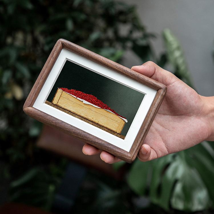 黑胡桃8寸实木相框摆台高级感6寸摆件洗照片做成相册框装裱框7寸