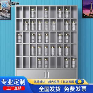 304不锈钢水杯柜员工茶杯放置柜工厂车间学校休息室茶水间多格柜