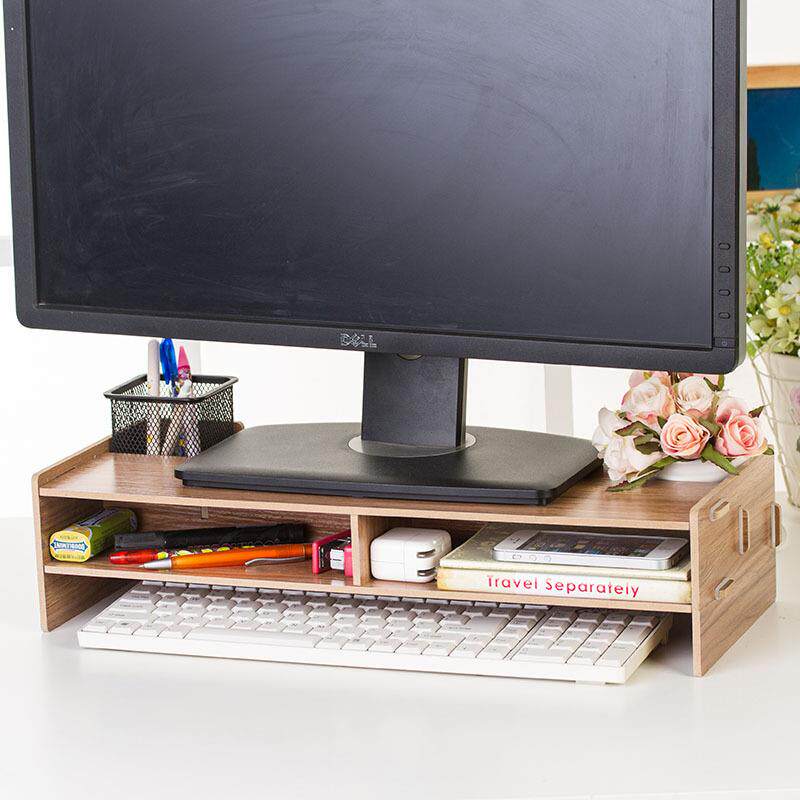 木质液晶显示器增高架 键盘架 桌面收纳架置物架