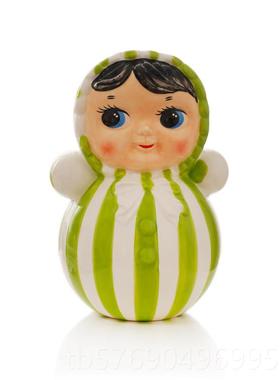 新款7080后年回忆覆古杯子娃娃陶瓷饰品国收潮流橱窗装童饰藏价全