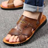 休闲中真年爸爸两穿凉拖鞋 新款 士新款 软底沙皮滩鞋 凉鞋 男2020夏季