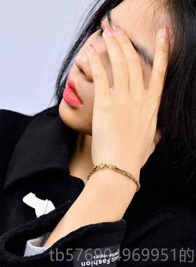 新款意大利工艺925银手女 线三三纯色彩银镭射闪光弹力银手镯百环