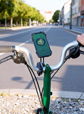 适用于brompton小布大行折叠自行车公路山地配件通用手机支架防震