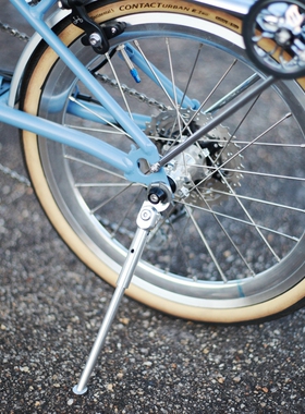 适合于brompton小布折叠自行车脚撑ruhm铝合金停车撑支架16寸