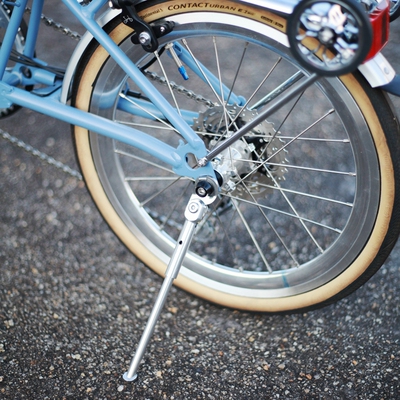 适合于brompton小布折叠自行车脚撑ruhm铝合金停车撑支架16寸