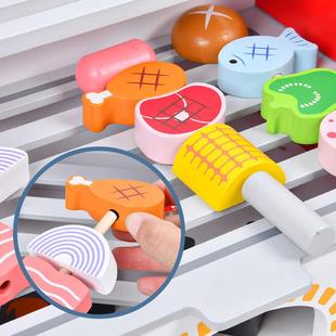 儿童过家家你迷厨房玩具灶台仿真便278携式 男孩女 BQ烧烤小架B套装