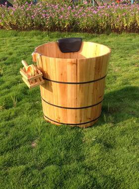 3EW1圆形香杉桶泡澡洗澡桶木F7H8T5H6桶沐浴盆桶木成人木质浴缸木