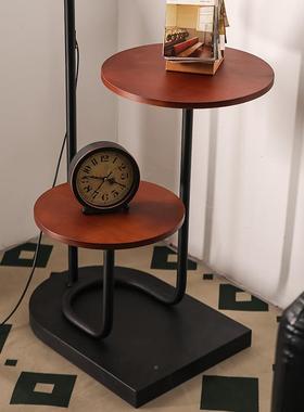 中古风沙落地灯客厅发边置几物复氛古卧室双层床头82488柜台灯一