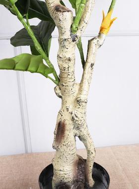 大仿真型植QH-52042琴叶榕室内客厅仿真绿树大号树装饰仿真琴假叶