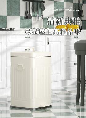 高xyt方形房厨专用垃圾桶大号大容量家用客复古厅厨余F767MHS6颜
