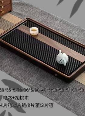 湛卢茶具直合批各种实木茶茶车水柜盘电磁茶炉四合一组98557茶盘