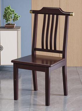 新中式实木餐餐椅家用简AL102201约现代椅子靠背椅椅店商用饭厅酒