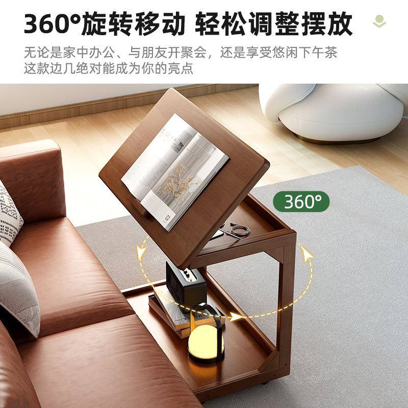 可移动床边家桌木腿书桌卧室电脑桌710小学生用简易小桌子实学型