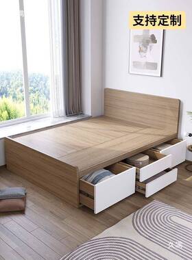 榻榻体NSB米双人床纳简约实木童儿箱体床小卧室收落地一床其他