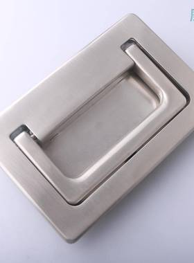 LS柜08304不锈钢折叠拉手暗式把手型工业设备门内装型重ZGZ门拉6