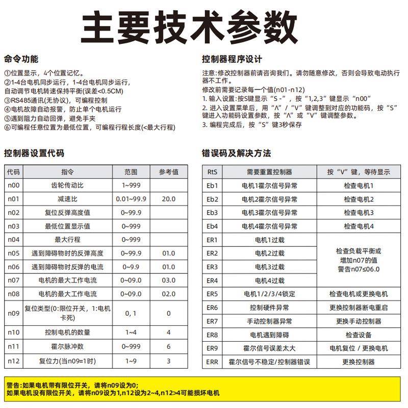 流电动推杆多台同步霍尔R控制直器支8持S45通信PL霍尔同步C编程推