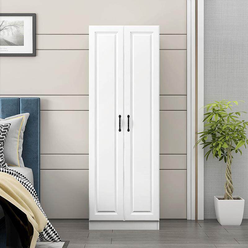 欧门式单窄衣柜现收代简约两儿橱童储物纳卧室衣单衣柜斗柜门简易