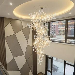 别墅复式 楼吊灯loft旋转楼灯挑约空跃大层梯客厅378现代简艺术家