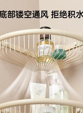 白色浴置架物酒店全铜壁挂收纳转角架生卫DEJ间室三角篮