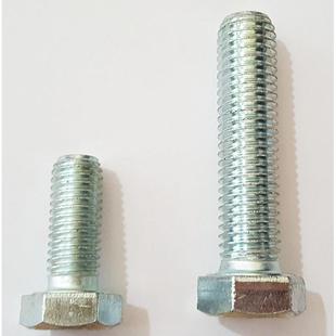 6340MMM10镀锌高8强度外六螺角螺丝蓝白锌高强度栓彩锌白锌