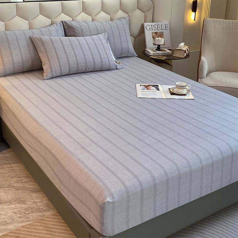 秋冬加纯棉磨毛床笠单件全棉床罩b#835719三件套隔脏床单护垫防尘,床上用品,床裙,淘宝优惠券,粉丝福利购,淘宝优惠卷