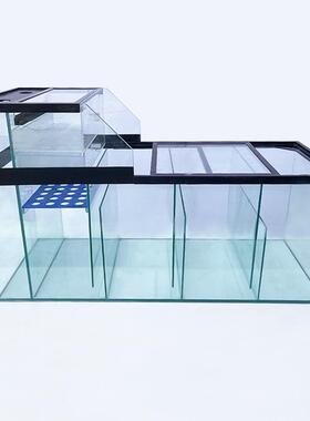 底滤缸干湿分盒桌面溪流中大型水族净箱客厅双层抽AL626812屉沉离