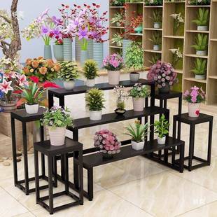 花店花架鲜陈花铁展示架手捧花多肉列架阶艺梯水式中见描述岛流台