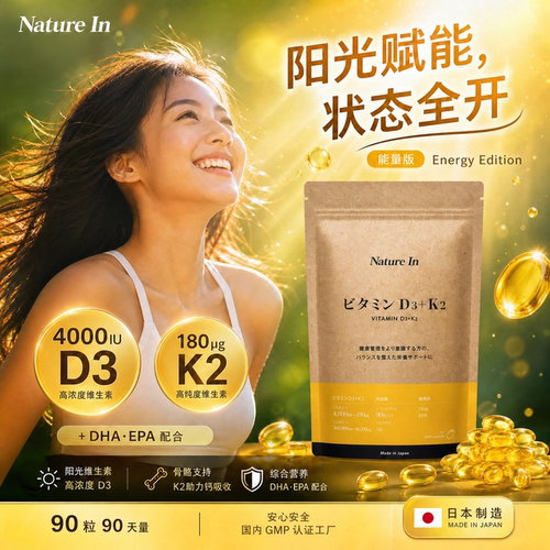 NatureIn维D3+K2领钙入骨