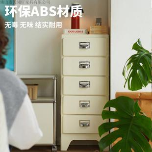 室卧床头柜小型现红代简约沙文发边柜件储物抽屉柜创意网收纳240