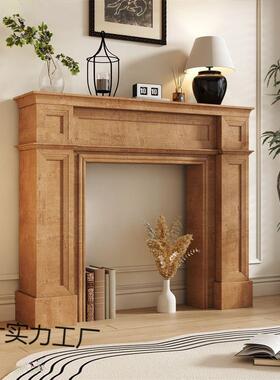 柜田园壁炉饰柜复古LJG壁炉法式式欧式简约美壁炉架装置物民宿婚